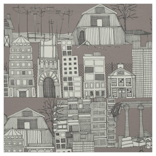 Tissu terne toile dystopian (Échantillon)
