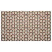 Tissu Terra Cotta et Green Vintage Damask (Fat Quarter)