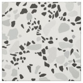 Tissu Terrazzo blanc moderne (Échantillon)