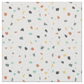 Tissu Terrazzo Tile Confetti Style Moderne Tons de Terre (fermé)