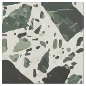 Tissu Terrazzo Vert Moderne (Fermer)