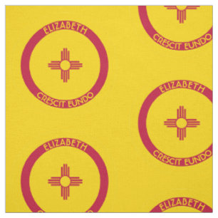 Tissu Terre du Nouveau Mexique de drapeau personnalisé