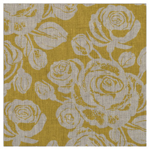 Tissu Terre Rose Cendrillon Or
