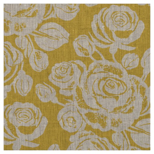 Tissu Terre Rose Cendrillon Or (Échantillon)