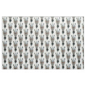 Tissu tête de zèbre blanche (Fat Quarter)