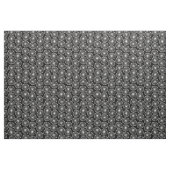 Tissu Têtes de graines - Blanc sur noir (Yard)