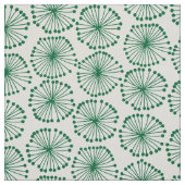 Tissu Têtes de semence - Vert de forêt sur blanc (Échantillon)