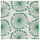 Tissu Têtes de semence - Vert de forêt sur blanc (Détail)
