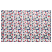 Tissu Texas Red & Blue Wonky Carrés & Rectangles (Fat Quarter)