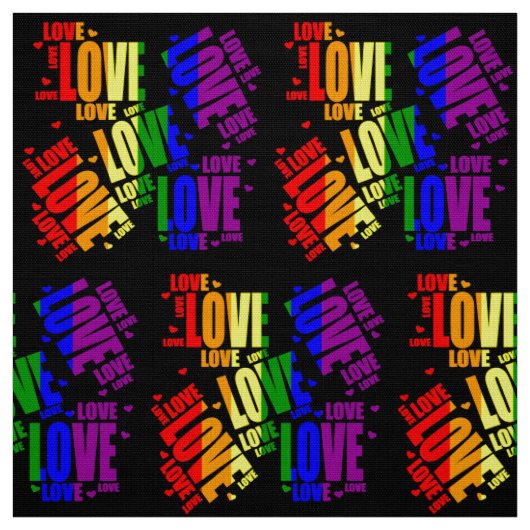Tissu Texte d'amour de LGBT (Échantillon)