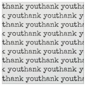 Tissu Texte de typographie Merci (Échantillon)