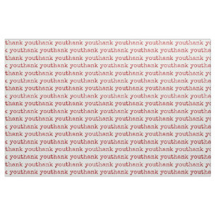 Tissu Texte de typographie Merci