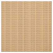 Tissu Texte super de Daddy Hippy sur Brown (Échantillon)