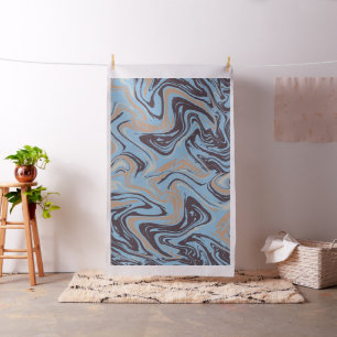 Tissu textile Motif bleu Abstrait liquide