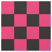 Tissu Textile Motif Pink Black Checker (Fermer)