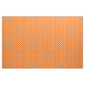 Tissu Textile Pois blanc orange (Yard)