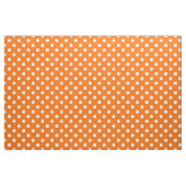 Tissu Textile Pois blanc orange (Fat Quarter)