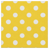 Tissu Textile Pois jaune (Fermer)
