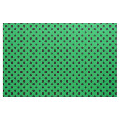 Tissu Textile Pois noir vert (Fat Quarter)