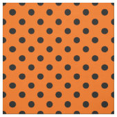 Tissu Textile Pois orange (Échantillon)