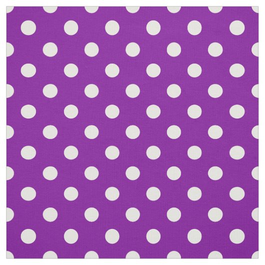 Tissu Textile Pois violet blanc (Échantillon)