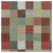 Tissu Textiles vintages de patchwork d'héritage (Fermer)