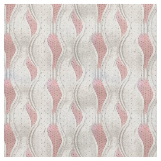 Tissu Texture abstraite gras 3D métallique rouge et crèm (Fermer)