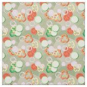 Tissu Texture avec des tranches de légumes (Échantillon)