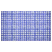 Tissu texture blanche bleue classique de plaid de tartan (Fat Quarter)