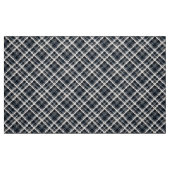 Tissu texture blanche noire classique checkered de plaid (Fat Quarter)