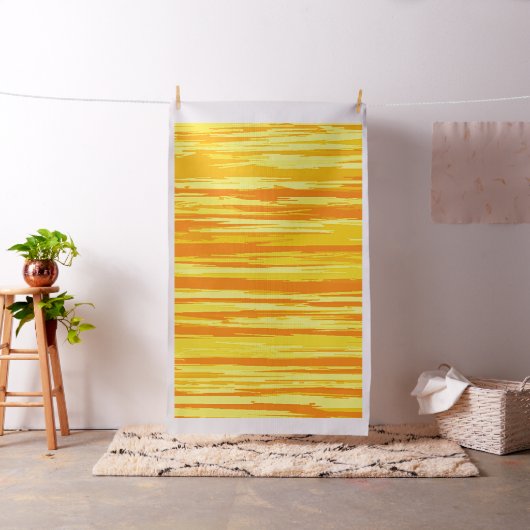 Tissu Texture de bois abstrait orange et jaune (In Situ)