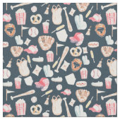 Tissu Texture de la marine de baseball (Fermer)