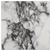 Tissu Texture tendance en marbre blanc et noir (Échantillon)