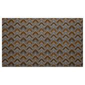 Tissu Texturé, zigzag, gris et brun, lignes, classique, (Fat Quarter)