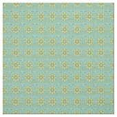 Tissu thaïlandais de vert bleu de brocards (Échantillon)