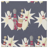 Tissu Thème de Bowling vintage (Fermer)