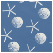 Tissu Thème de plage du dollar d'étoiles de mer et de (Fermer)
