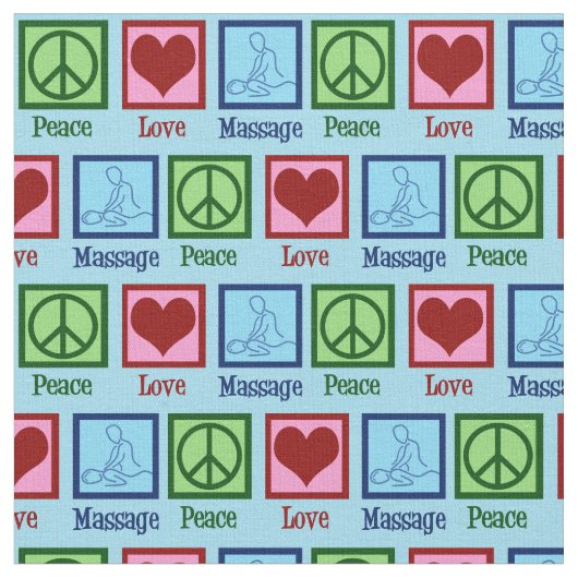 Tissu Thérapie de massage Peace Love (Fermer)