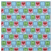 Tissu Thérapie de massage Peace Love (Échantillon)