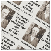 Tissu Thomas Edison pour inventer la pile d'imagination (Fermer)