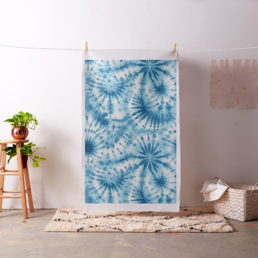 Tissu Tie-Dye Bleu Clair (In Situ)