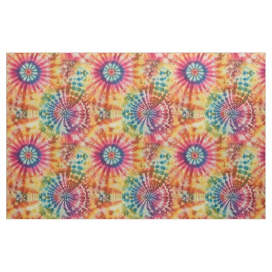 Tissu Tie-Dye Coloré (Yard)