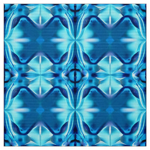 Tissu Tie Dye Motif en Indigo et Ice Blue