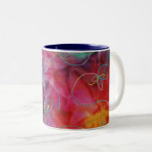 Tissu Tie-Dye Psychédélique Mug (Devant droit)