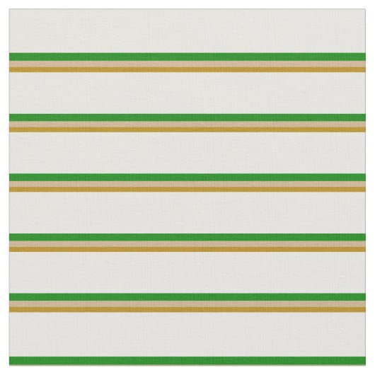 Tissu Tige d'or foncé, bronze, vert et blanc (Fermer)
