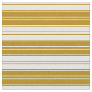 Tissu Tige d'or foncé et Crème de menthe Lignes colorées