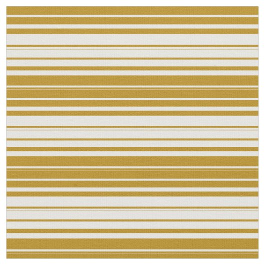 Tissu Tige d'or foncé et lignes blanches (Fermer)
