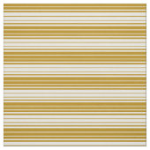 Tissu Tige d'or foncé et lignes blanches (Échantillon)