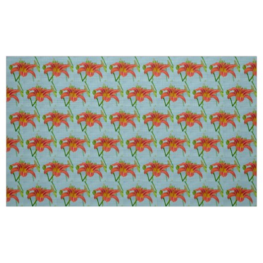 Tissu Tiger Daylily (Fat Quarter)
