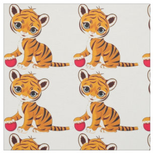 Tissu Tigre CUB avec la boule